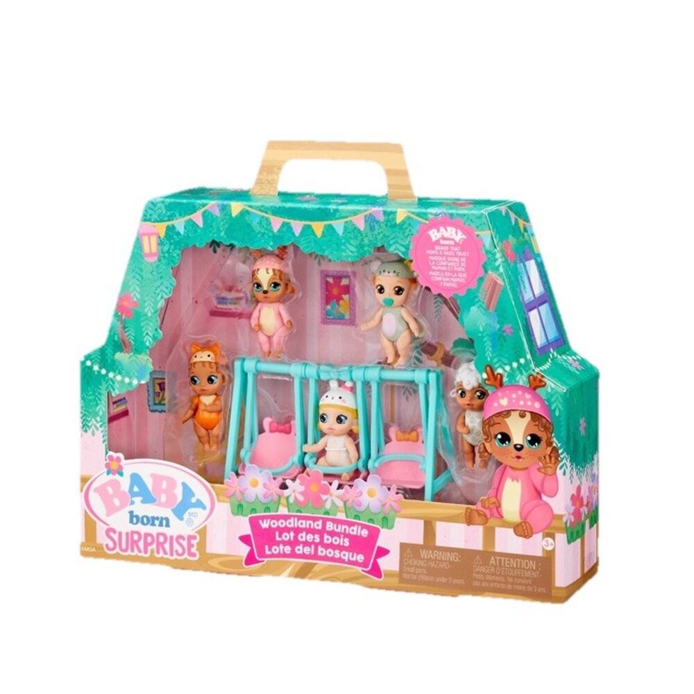 New Baby Born Surprise Mini Babies Woodland Swings 5 pak